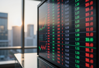 코스피(KOSPI) 지수, 77.14포인트 하락하며 6,864.25로 개장