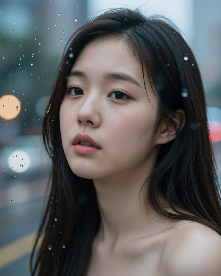빗줄기 너머로