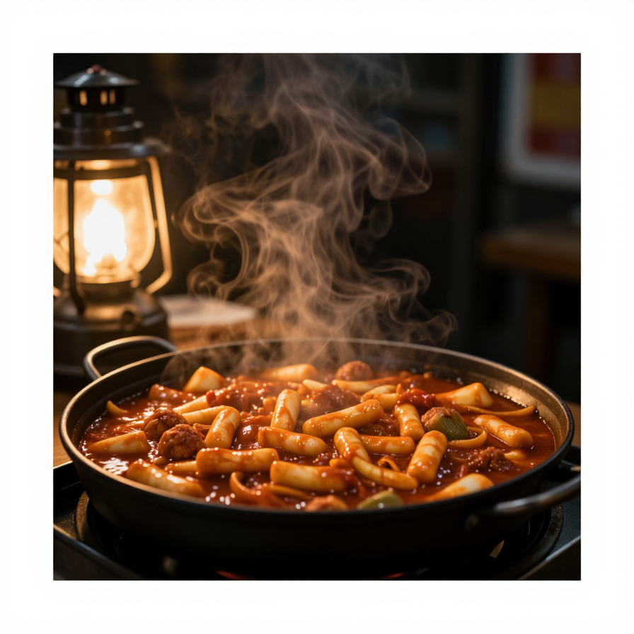 밤거리의 따뜻한 김