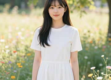 햇살 아래 소녀